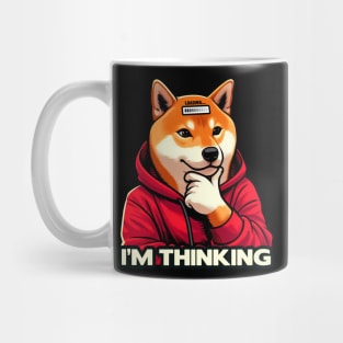 I'm Thinking meme Shiba Inu Dog Mug